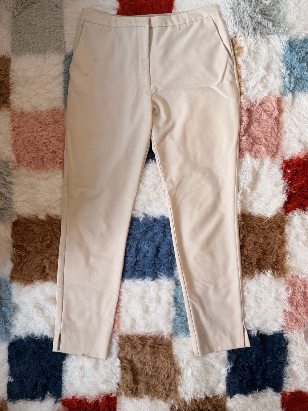 Beige Slim Fit Women’s Dress Pants